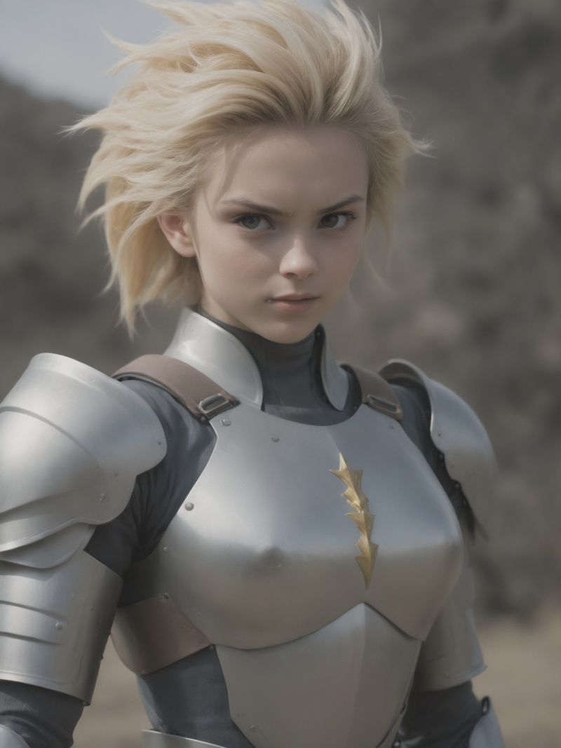 31074473-1850492235-Photo of a girl,cinematic film still,super saiyan, full plate armor.png